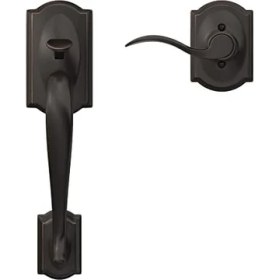 Resim (Aged Bronze) - FE285-CAM-ACC-RH Camelot Lower Handleset For Electronic Keypad With Acce 