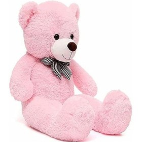 Resim Sevimli 90 Cm Peluş Ayı İle Pembe Konsept Romantik Peluş Ayıcık Buketi Pembe 