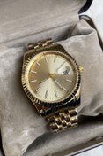 Resim Leerybee Gold Renk Unisex Premium Kol Saati Özel Kutu Hediye Paketi Yapılabil Doğum Günü İçin 