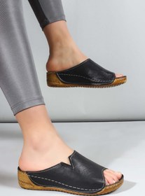 Resim Fast Step Hakiki Deri Kadın Düz Terlik 972ZA211 