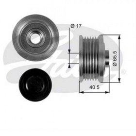 Resim GATES ALTERNATÖR KASNAĞI DOBLO-GRANDE PUNTO 1.9 JTD-ASTRA H-VECTRA C-ZAFIRA-SIGNUM 1.9 CDTI (05-) GNZRZ 