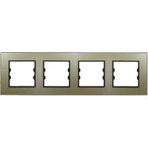 Resim Arvehu Electric Asfir Schneider Asfora Serisi Alüminyum Onyx Dörtlü Çerçeve ALG304-71 Modeli 