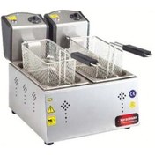Resim Karacasan Endüstriyel 5000 Wat Çiftli 3+3 Litre Elektrikli Fritöz 