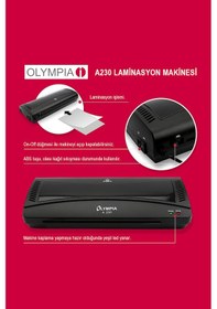 Resim Olympia A230 4 in 1 A4 Laminasyon Makinesi 