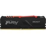 Resim Kingston Fury Beast Rgb 16GB 3200MHZ Ddr4 CL16 KF432C16BBA/16 Pc Ram 