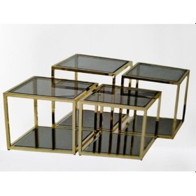 Resim Zigon Ogem 102 Ve Orta Sehpa Kare Takım Metal Transmisyon Gold K 