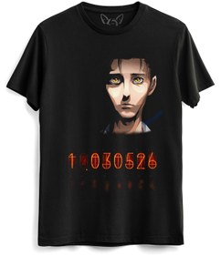 Resim Alfa Tshirt Steins;gate Tasarımlı Baskılı Çocuk Siyah Tshirt 