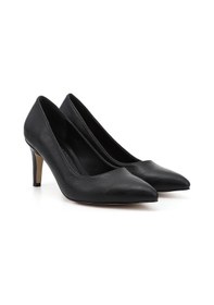 Resim Gönderi(R) Gönderi R Siyah Sivri Burun İnce Ökçe Topuklu Stiletto Siyah 