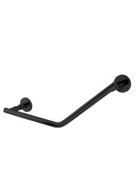 Resim Çelik Banyo Paslanmaz Pirinç Flora Küvet Tutamağı Düz 40cm Mat Siyah 