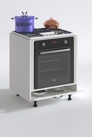 Resim Kenzlife ankastre modülü kabini kerim byz fırın ocak dolabı 70 cmye kadar ocak için uyumlu 