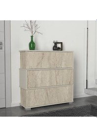 Resim Dekorister Napolyon Ayakkabılık Kumtaşı - Traverten Beyaz 