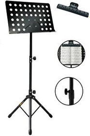 Resim Lastvoice NT-108 Şef Tipi Büyük Boy Kaliteli Nota Sehpası Standı Seti 