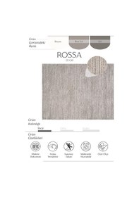 Resim Cool Halı Rossa 05 Gri Yıkanabilir Mutfak Halısı Yumuşak Tuşeli Kaymaz Tabanlı Şönil Halı Kilim 