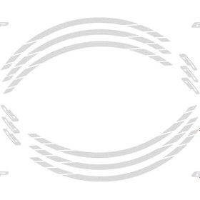 Resim GP Kompozit Universal Tek Jant Şeridi Reflektif Gri 