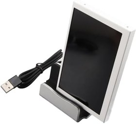 Resim IPS Tip C İkincil Ekran Mini Bilgisayar Veri Monitörü Ev Ofis Çalışmaları Oyun Eğlence (Beyaz) 