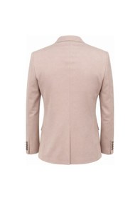 Resim Plus Scorpion Erkek Slim Fit Tek Düğmeli Blazer Ceket Vizon Renk, Şık Ve Modern Kesim Vizon 