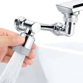 Resim 1080 Derece Dönebilen Robotik Kol Musluk Başlığı, Musluk Uzatma Aparatı Ucu, A1, Krom 