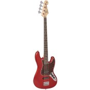 Resim SX BD1-CAR 4 Telli Bas Gitar (Candy Apple Red) 