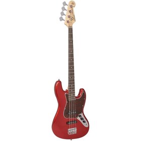 Resim SX BD1-CAR 4 Telli Bas Gitar (Candy Apple Red) 