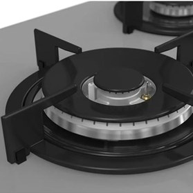 Resim Ferre Gray Plus 75 Serisi RS038 5 Gözlü Emaye Izgaralı Cam Ankastre Ocak 