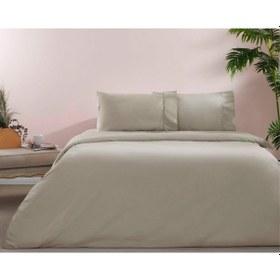 Resim Taç Ranforce Basic Queen Size Nevresim Takımı Vizon 000000001000049322 Vizon 