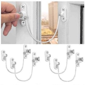 Resim Avrupa'da Gelişmiş Ev Güvenliği İçin 4 Parça Pencere Ve Kapı Kilidi Beyaz 