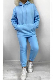 Resim Swana Unisex Eşofman Takımı Üç Iplik Şardonlu 
