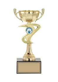 Resim Odak Kupa - Small Kupalar - S-026 C - 26 Cm Altın - Beyaz 