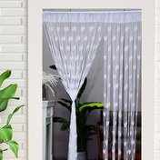 Resim 1PC Romantik Aşk Çizgili Perde, Sevimli Prenses Odası Sevgililer Günü Süslemesi Perde, Püskül Bölme Perdesi, Kapı Süsleme Perdesi, Oda Dekoru 