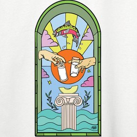 Resim Rakı-Balık Oversize Tişört 
