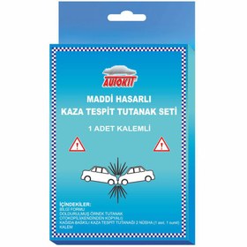 Resim Autokit Kaza Tespit Tutanağı Kalemli 