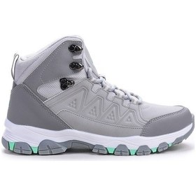 Resim Lumberjack Rhea Hi Bağcıklı Kadın Bot Ayakkabı Açık Gri Çok Renkli 