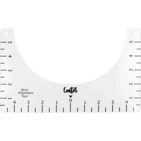 Resim Comebuywide T-Shirt Hizalama Cetvel Zanaat Cetvel Akrilik T-Shirt Ölçme Aracı Moda Merkezi Tasarımı Yapmak Için Şeffaf 10*6in (Yurt Dışından) 