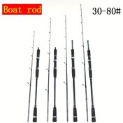 Resim Şarjlı Tekne Kamışı 30-80# 2 Bölmeli Karbon Fiber Balıkçılık Kamışı - Ultra Hafif, Hızlı Eylem Tuzlu Su ve Tatlı Su Kamışı Ergonomik Sap ile, 3 Uzunluk Seçeneği (139.9cm/160.02cm/180.14cm), Siyah, Dayanıklı ve Hassas Tasarım Profesyonel ve Başlangıç Seviyesindeki Ol 