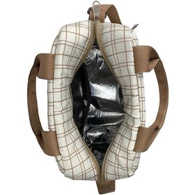 Resim Stylo Bye Bye Lunch Omuz Askılı Beslenme Çantası ve Termos Yemek Taşıma Çantası Bej 