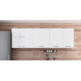 Resim Minar 230 Cm Mutfak Dolabı Beyaz 230-B2-Üst Modül Beyaz 