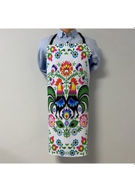 Resim Paredora Çift Horoz Mutfak Önlüğü 