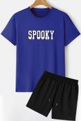 Resim Trend Sizde Unisex Spooky Şort T-shirt Eşofman Takımı 