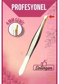 Resim Modacar 4 Mm Geniş Uçlu Cımbız Çelik Solingen Professional 