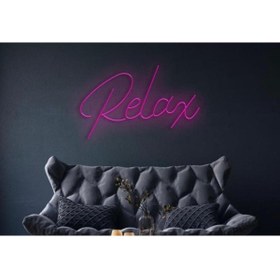 Resim BİZ BU İŞİN KEYİF KISMINDAYIZ Relax Pleksi Neon Tabela 