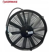 Resim KORMAS 12v Fan Motoru Emici Aksiyel 12 " (İNCE MOTORLU) (DIŞ ÇAP 335 MM) 