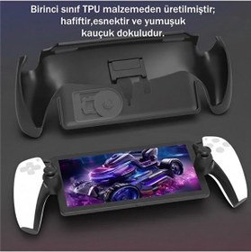 Resim Ps5 Portal Uyumlu Case Premium Grip Stand Siyah Jys- P5191 