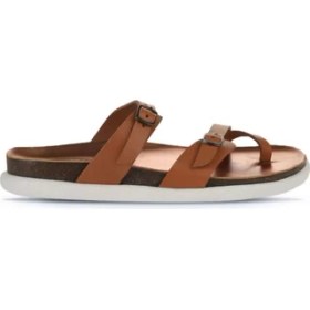 Resim Bueno Shoes Taba Parlak Deri Kadın Parmak Arası Terlik 01WS11000 01WS11000 