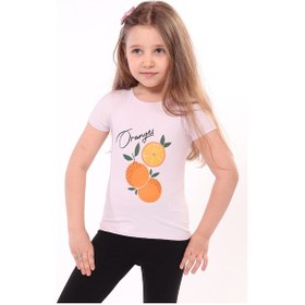 Resim Toontoy Kids Toontoy Kız Bebek Baskılı Tişört Açık Lila 