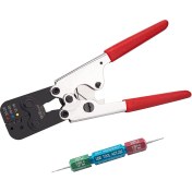 Resim JR Ready ST2154 Tool Kıt: ACT-232(RED) (GMT232 M22520/37-01 AD-1377) Crimp Tool & G411 Gage (M22520/39-01) For Crimping M81824/1,6,7,8,9,10,11,13,14 Heat Shrinkable Splices 