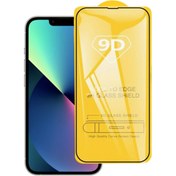 Resim Iphone 14 Plus 6.7 Full Glue-tempered Cam Ekran Koruyucu Siyah 