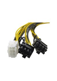 Resim 6 Pin To 2 X 8 Pin Pci-E Ekran Kartı Power Çevirici Bakır Kablo 