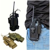 Resim Elmpaly Yeşil Taktiksel Radyo Kılıfı Ayarlanabilir Dayanıklı Polyester Çok Amaçlı Yeşil 