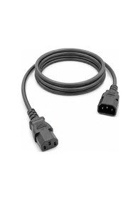 Resim 10 Adet - Power Uzatma Güç Kablosu - C13 To C14 Bakır Kablo - 1.8 Metre 