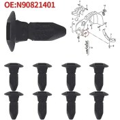 Resim Tongdashop 20 Adet Vw Passat B5 Golf Iv V Beetle Touareg Çamurluk Kaportası Vidalı Somun Klipsi N90821401 